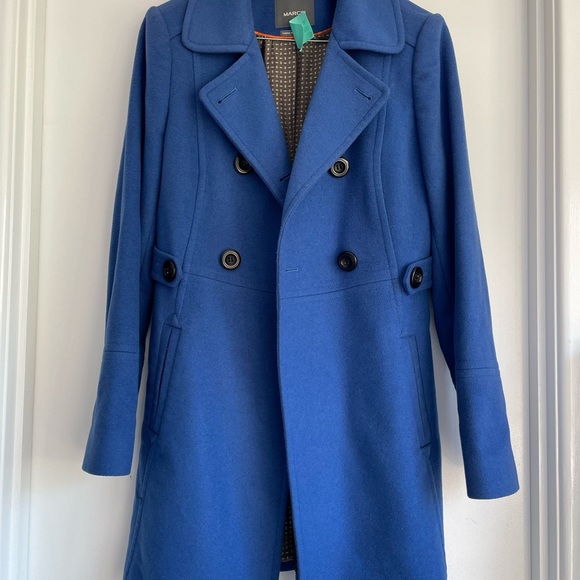 Marcs royal blue wool Jacket coat | size 8 | dry cleaned - Picture 8 of 10
